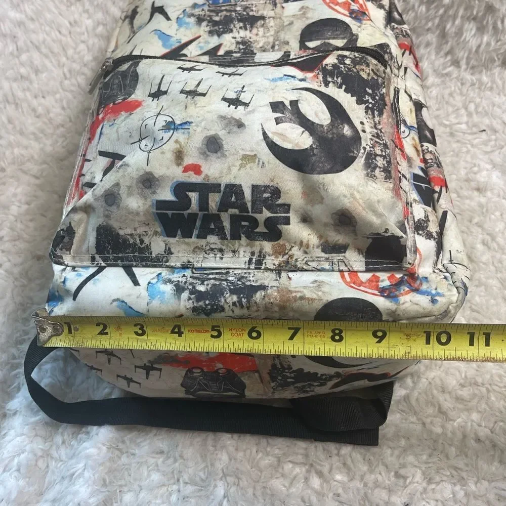 Loungefly StarWars Canvas Backpack Rouge One distressed print design padded y